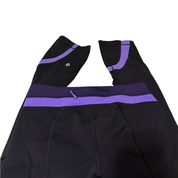 Lululemon Black and Purple Leggings - Picture 6 of 10